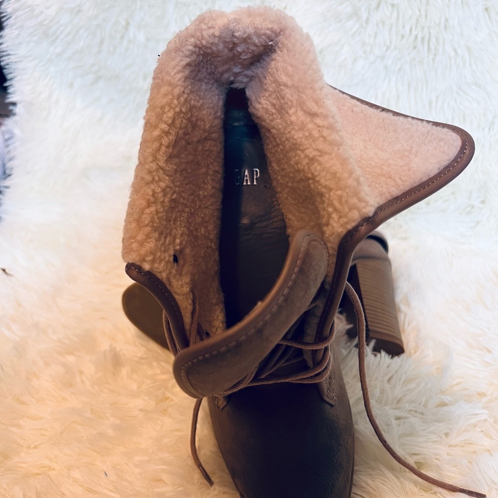 Gap Sherpa Heeled Booties